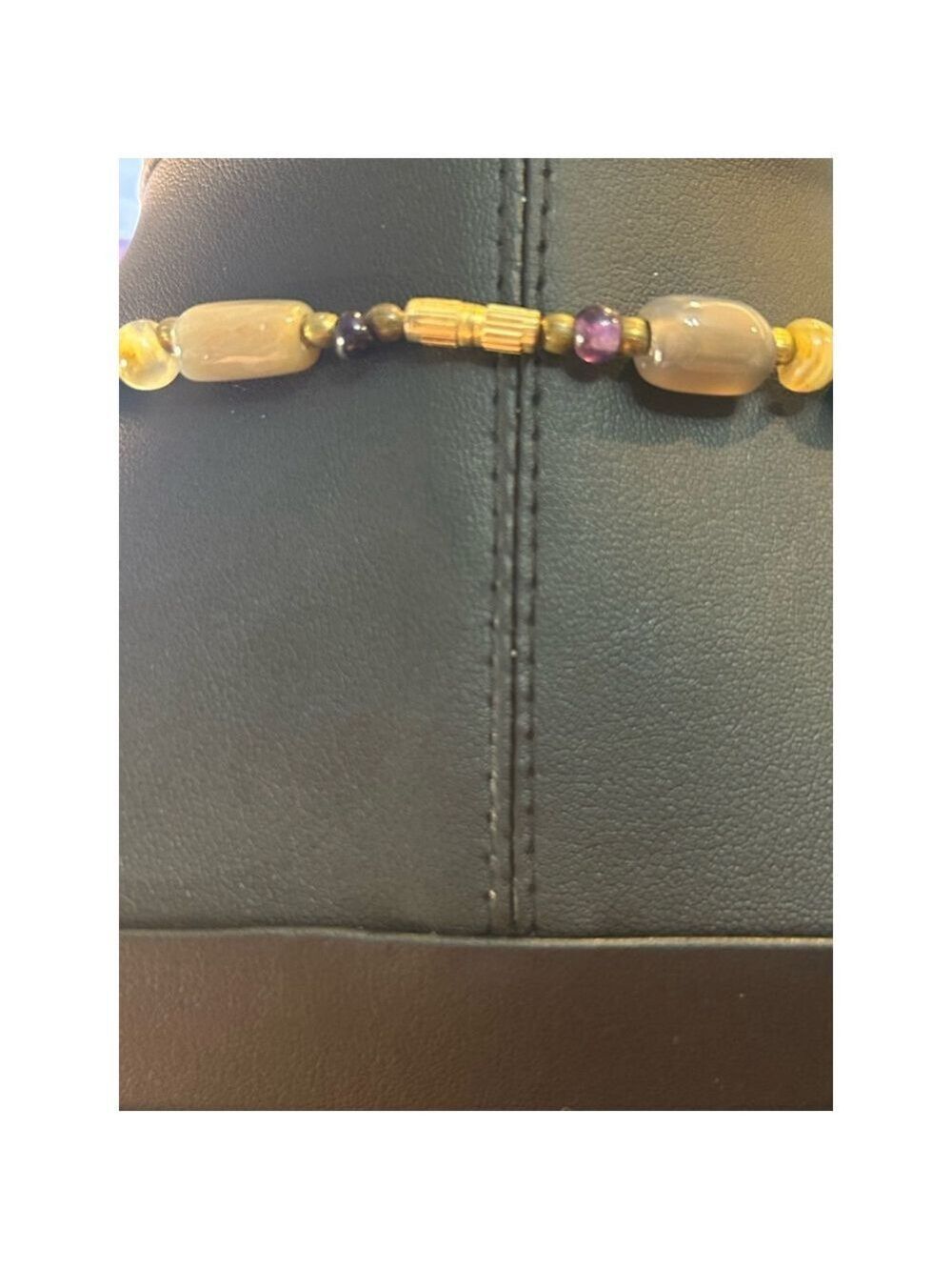 Womens Multi-color stone Beaded Necklacei - Picture 3 of 3